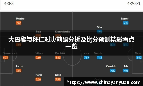 大巴黎与拜仁对决前瞻分析及比分预测精彩看点一览